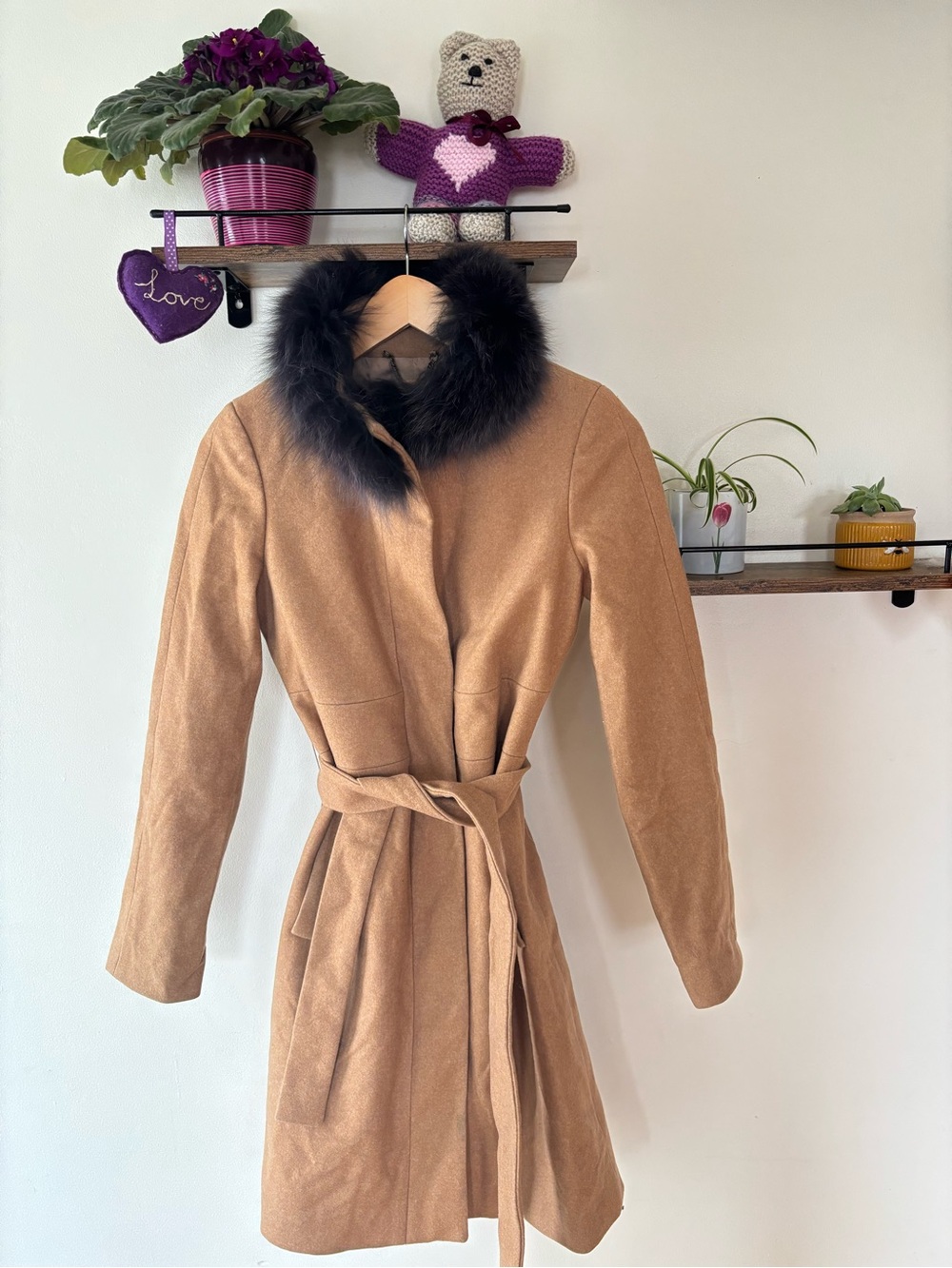 J. Crew Wool Cashmere Blend Coat, Size 4.